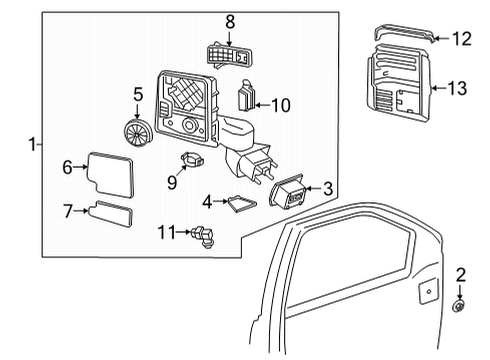 2023 Chevy Silverado 2500 HD Automatic Temperature Controls Diagram 7 - Thumbnail