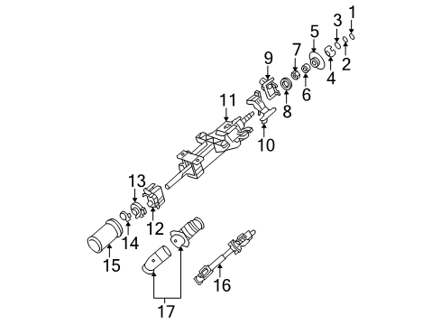 2006 Buick Lucerne Shaft & Internal Components Diagram