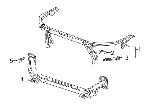 2022 Chevy Blazer Radiator Support Diagram