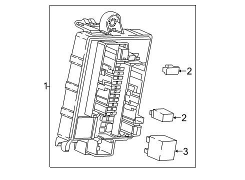 2020 Cadillac XT6 Fuse & Relay Diagram 1 - Thumbnail