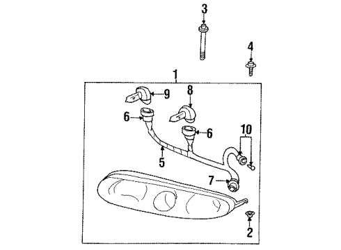 2003 Oldsmobile Aurora Headlamps Diagram