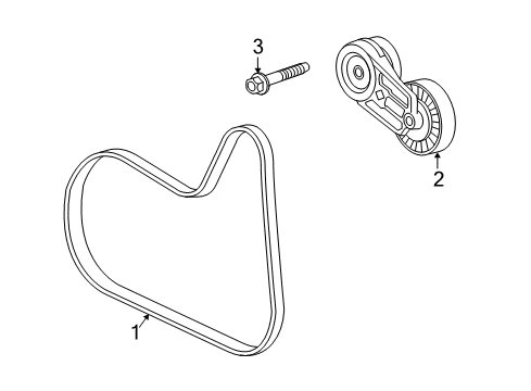 2017 Chevy Equinox Belts & Pulleys Diagram