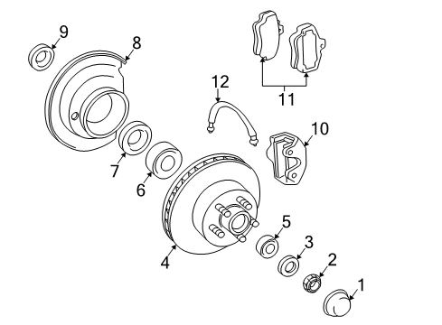 1999 Chevy Express 3500 Brake Components Diagram