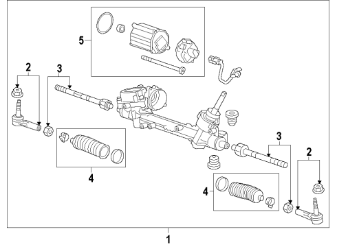 2016 Cadillac ELR Steering Column & Wheel, Steering Gear & Linkage Diagram