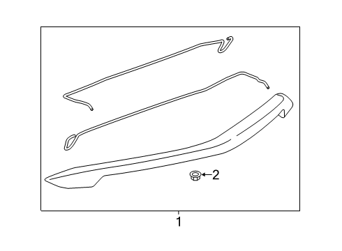 2017 Cadillac ATS Rear Spoiler Diagram 1 - Thumbnail