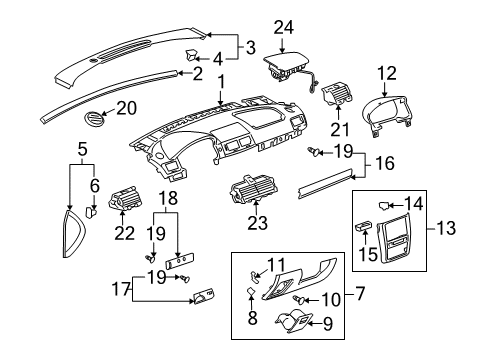 2009 Pontiac G5 Seal Diagram for 22723504