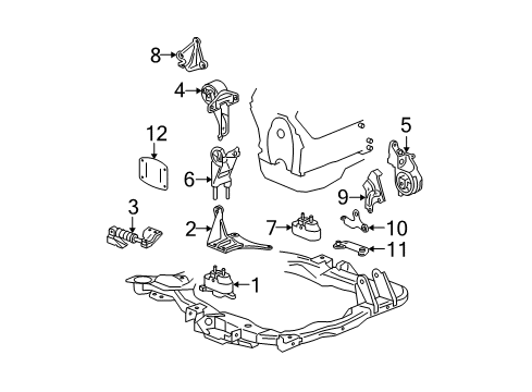 2009 Chevy Malibu Engine Mounting Diagram