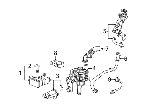 2011 Buick Lucerne Emission Components Diagram