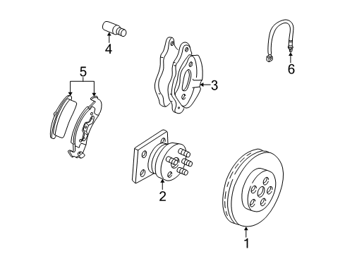 1999 Chevy Camaro Brake Components Diagram