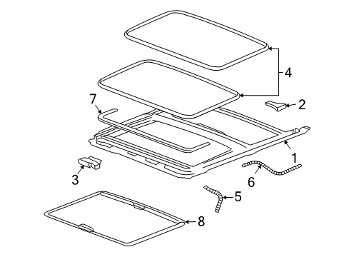 2006 Hummer H2 Sunroof Diagram