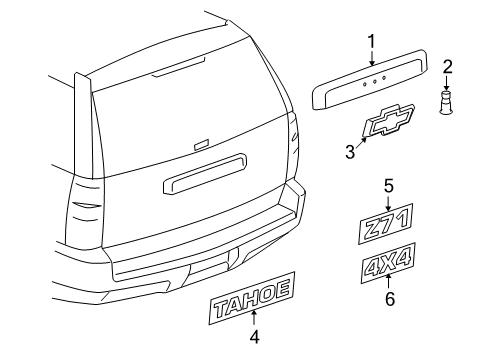 2013 Chevy Tahoe Parking Aid Diagram 6 - Thumbnail