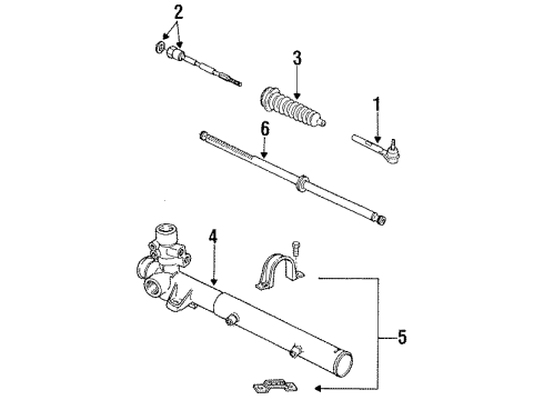 2020 Chevy Spark Steering Column & Wheel, Steering Gear & Linkage Diagram 1 - Thumbnail
