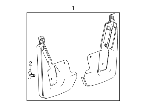 2020 Cadillac Escalade ESV Exterior Trim - Fender Diagram