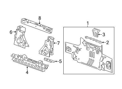 2022 Chevy Camaro Rear Body Diagram
