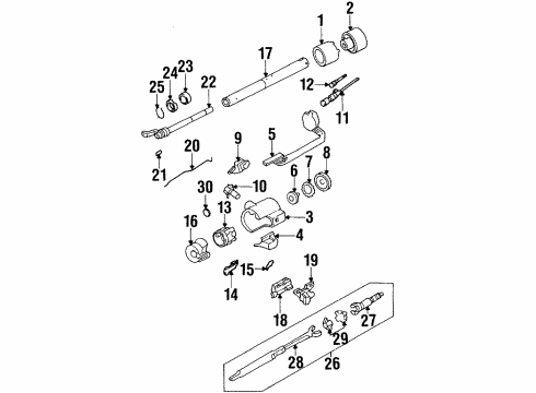 1989 Chevy K1500 Wiper Switch Diagram for 7840274