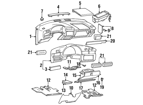 1998 Chevy Monte Carlo Instrument Panel Diagram