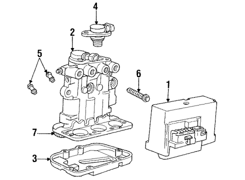 1994 Buick Skylark Anti-Lock Brakes Diagram