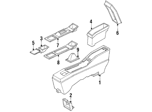 1992 Oldsmobile Cutlass Supreme Boot Diagram for 12502081