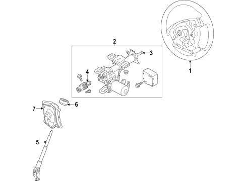 2017 Chevy City Express Steering Column & Wheel, Steering Gear & Linkage Diagram 1 - Thumbnail