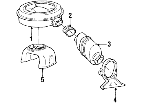 1985 Oldsmobile Cutlass Supreme Air Inlet Diagram 1 - Thumbnail
