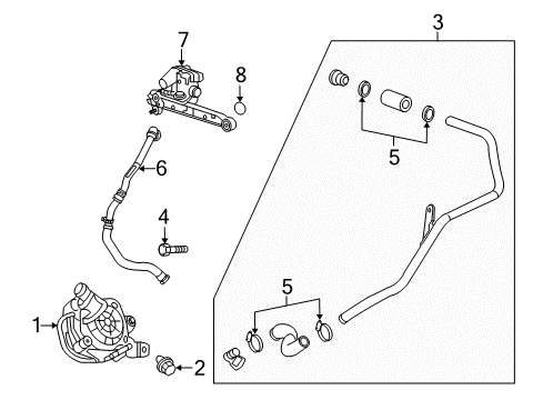 2009 Pontiac G5 Hose & Tube Assembly Diagram for 25922318