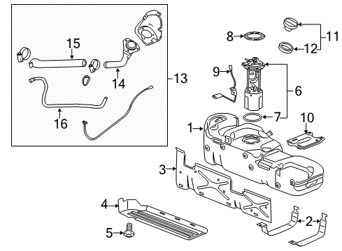 2013 Chevy Silverado 1500 Fuel Supply Diagram