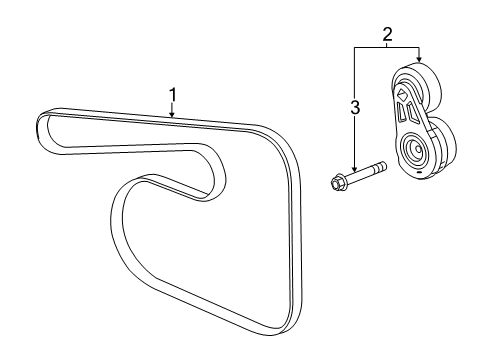 2013 Cadillac ATS Belts & Pulleys Diagram