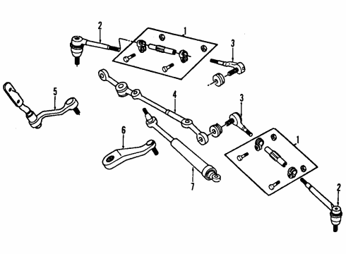 1990 GMC S15 Jimmy P/S Pump & Hoses, Steering Gear & Linkage Diagram 8 - Thumbnail