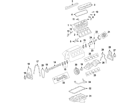 2012 Chevy Camaro Crank Pulley Diagram for 12674581