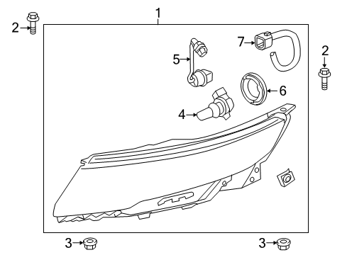 2012 Chevy Volt Bulbs Diagram