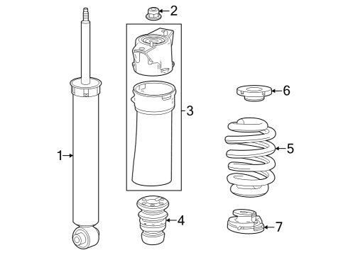 2023 Cadillac LYRIQ Shocks & Components - Rear Diagram