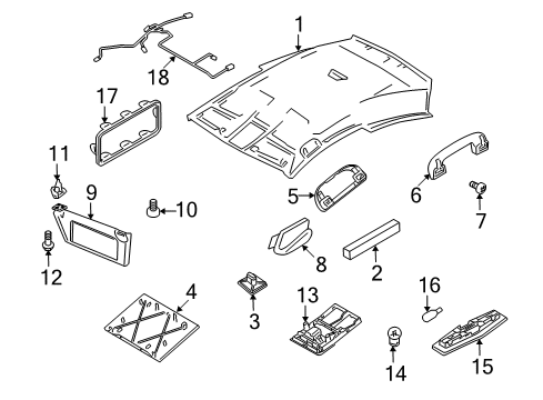 2008 Saturn Astra Marker Lamp Bulb Diagram for 93190472