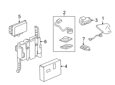2019 Cadillac CT6 Module Diagram for 84653368