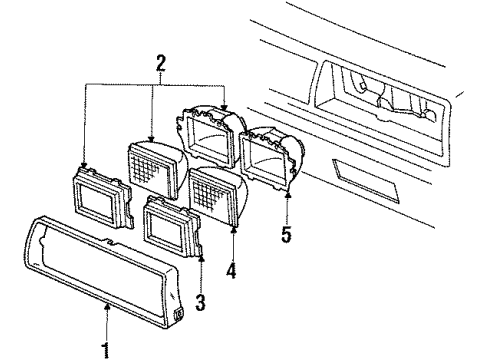 1985 Chevy Cavalier Headlamps Diagram