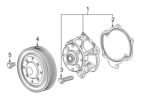 2016 Chevy Colorado Cooling System, Radiator, Water Pump, Cooling Fan Diagram 3 - Thumbnail