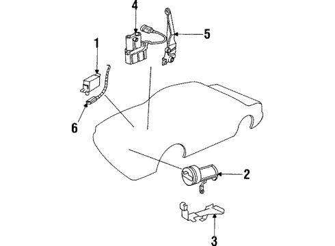 1991 Cadillac Allante Sensor Block Diagram for 3523319
