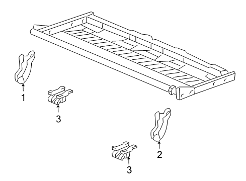 2002 GMC Yukon XL 1500 Tracks & Components Diagram 3 - Thumbnail