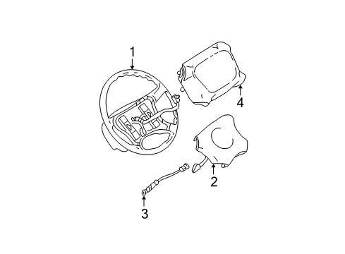 1997 Chevy C2500 Steering Column, Steering Wheel & Trim Diagram 5 - Thumbnail