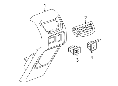 2023 Chevy Blazer Center Console Diagram 2 - Thumbnail