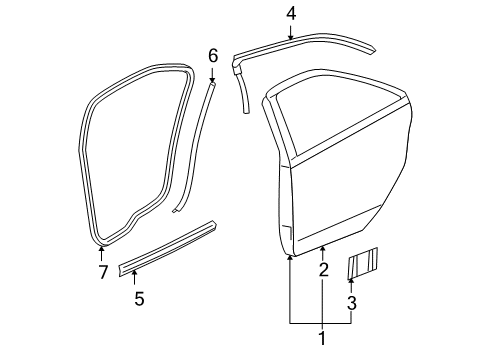 2006 Pontiac G6 Rear Door Diagram