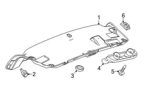 2019 Chevy Cruze Interior Trim - Trunk Lid Diagram