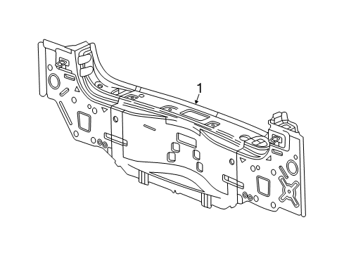 2020 Buick Regal TourX Rear Body Diagram