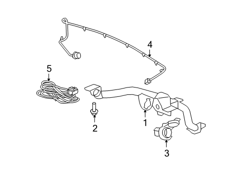 2012 GMC Acadia Trailer Hitch Components Diagram
