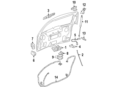 2000 Oldsmobile Silhouette Lift Gate Diagram