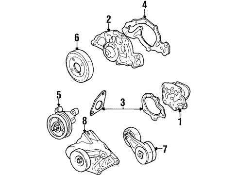 1994 Oldsmobile Achieva Belts & Pulleys Diagram