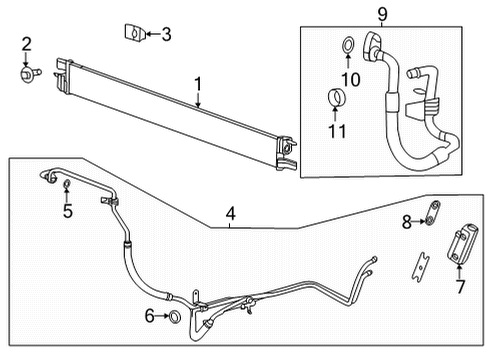 2023 GMC Sierra 2500 HD Trans Oil Cooler Diagram