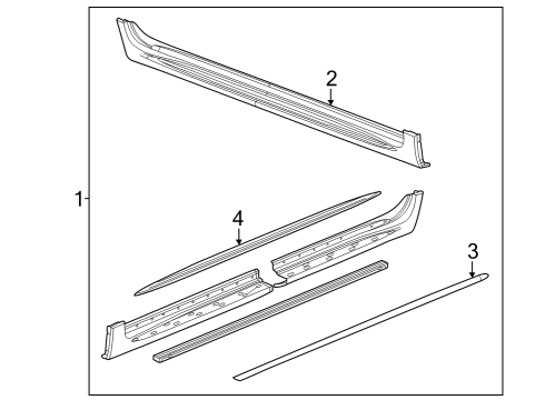 2023 Chevy Traverse Running Board Diagram