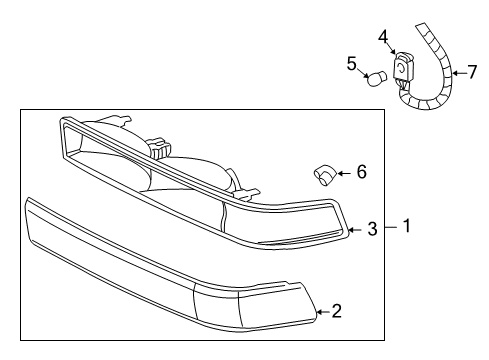 2005 Chevy Blazer Park & Signal Lamps Diagram