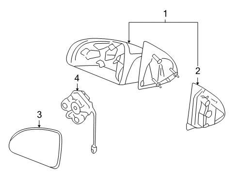 2008 Pontiac G5 Mirrors, Electrical Diagram 2 - Thumbnail