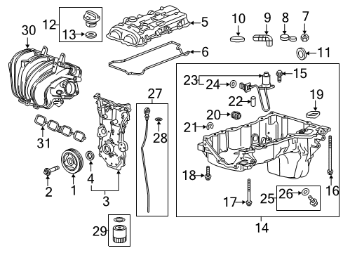 2019 GMC Canyon Filler Cap Diagram for 55513278